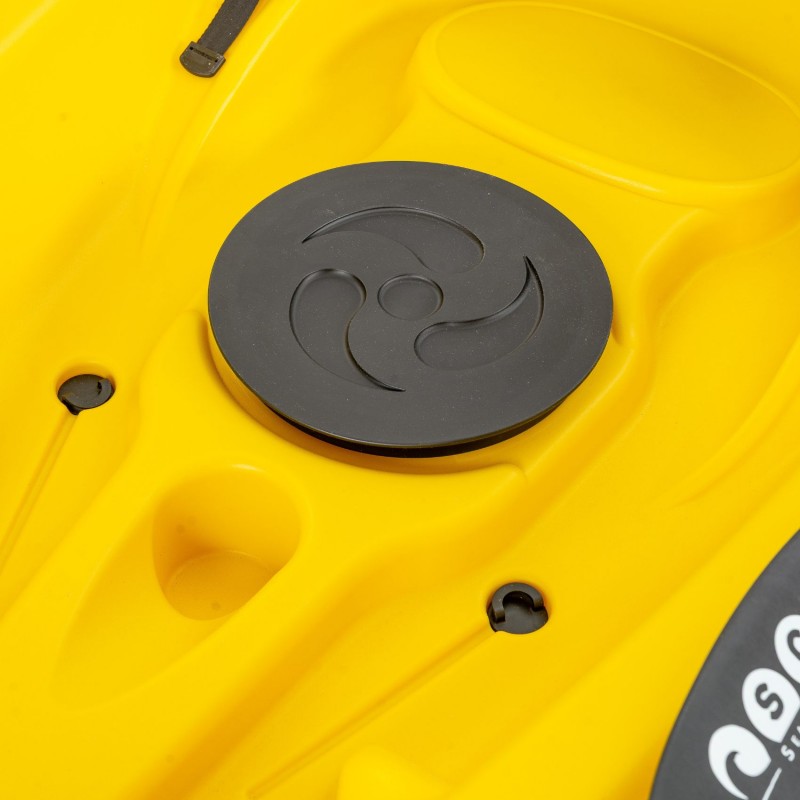 Barka διθέσιο καγιάκ με ενσωματωμένες πλάτες - κίτρινο (surf2679)