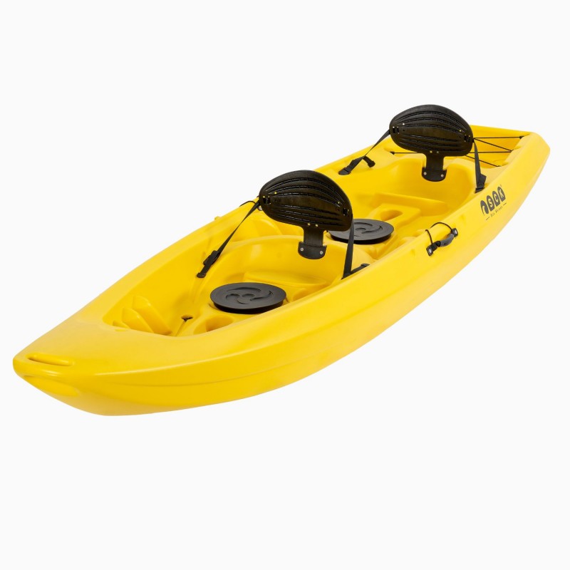 Barka διθέσιο καγιάκ με ενσωματωμένες πλάτες - κίτρινο (surf2679)