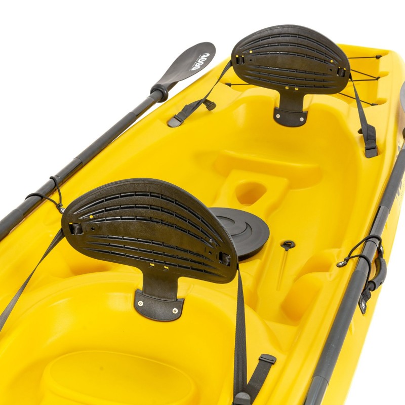 Barka διθέσιο καγιάκ με ενσωματωμένες πλάτες - κίτρινο (surf2679)
