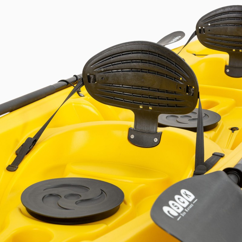 Barka διθέσιο καγιάκ με ενσωματωμένες πλάτες - κίτρινο (surf2679)