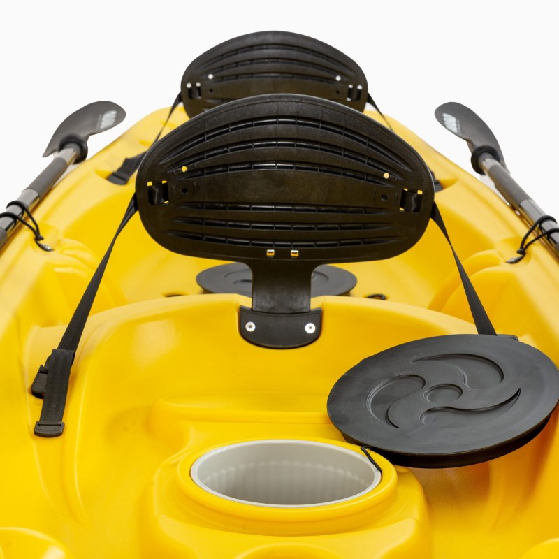 Barka διθέσιο καγιάκ με ενσωματωμένες πλάτες - κίτρινο (surf2679)