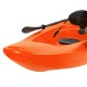 Barka Διθέσιο καγιάκ με ενσωματωμένες πλάτες - πορτοκαλί (surf2678)