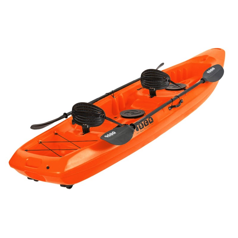 Barka Διθέσιο καγιάκ με ενσωματωμένες πλάτες - πορτοκαλί (surf2678)