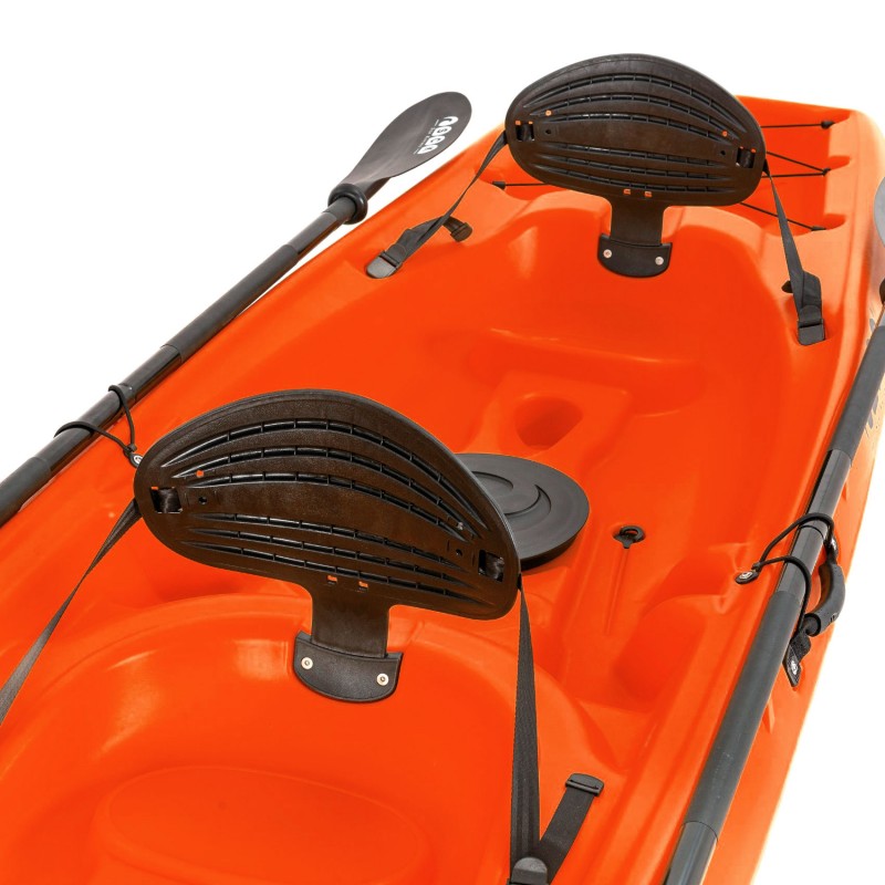 Barka Διθέσιο καγιάκ με ενσωματωμένες πλάτες - πορτοκαλί (surf2678)