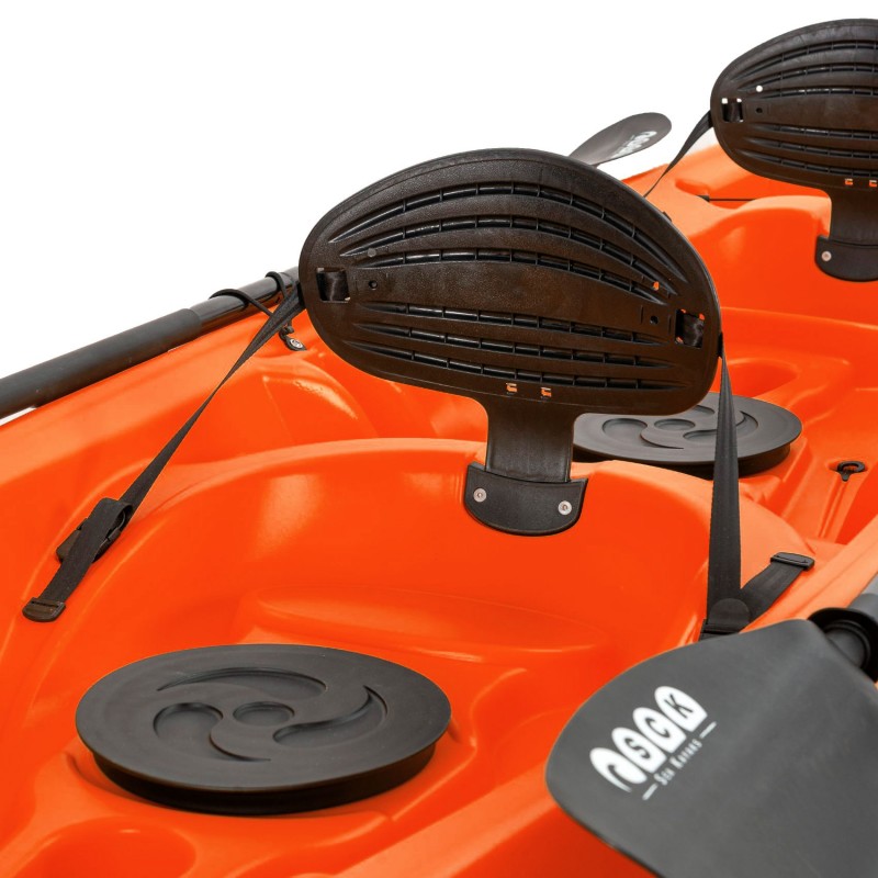 Barka Διθέσιο καγιάκ με ενσωματωμένες πλάτες - πορτοκαλί (surf2678)