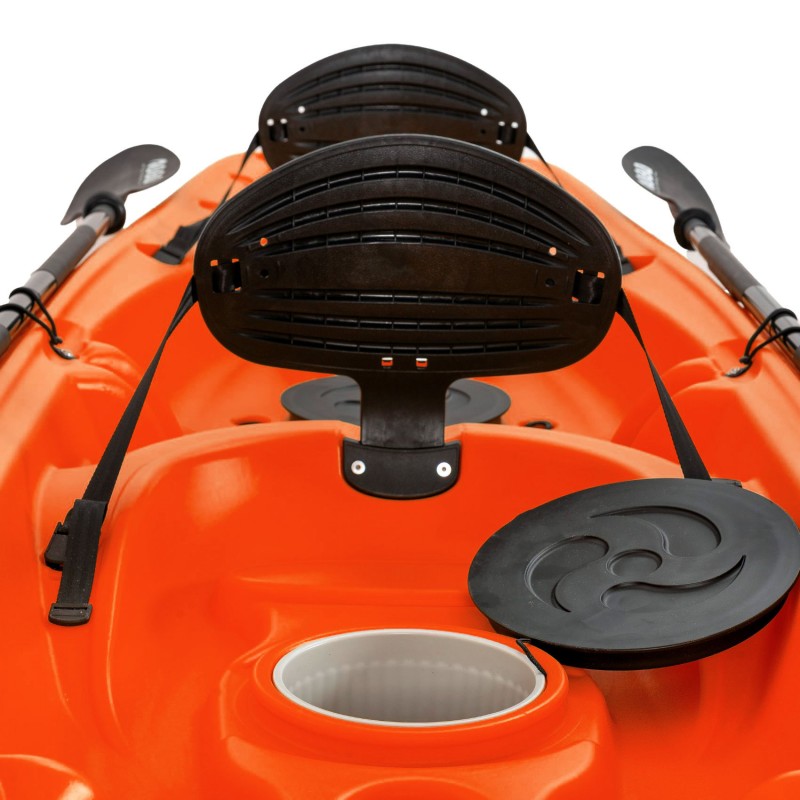Barka Διθέσιο καγιάκ με ενσωματωμένες πλάτες - πορτοκαλί (surf2678)