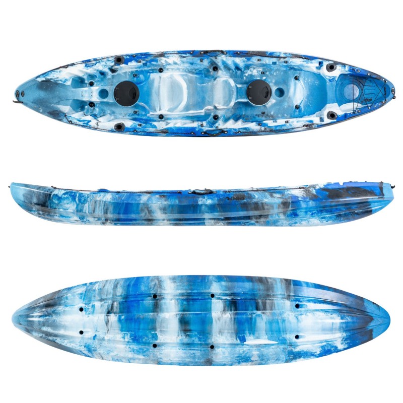 SCK Nereus HD Θαλάσσιο καγιάκ 3 θέσεων - Μπλε/ Άσπρο Camo (surf2907)