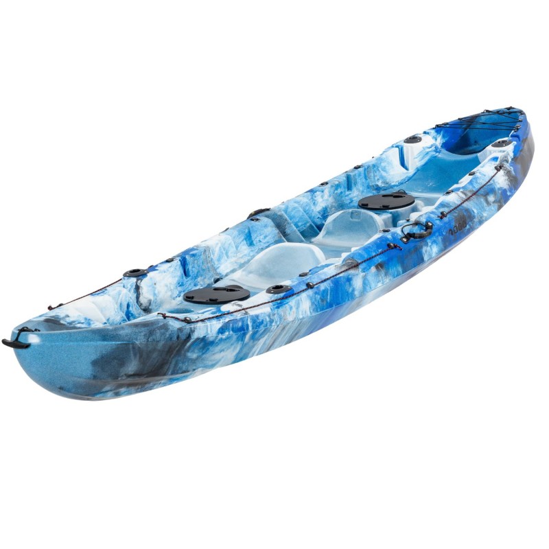 SCK Nereus HD Θαλάσσιο καγιάκ 3 θέσεων - Μπλε/ Άσπρο Camo (surf2907)