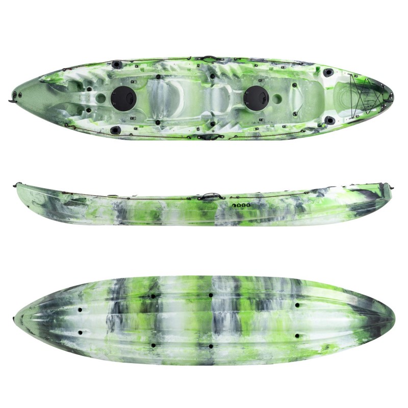 Nereus HD θαλάσσιο καγιάκ 2+1 θέσεων SCK πράσινο- άσπρο-μαυρο (surf2704)