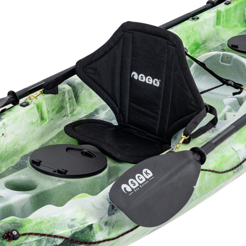 Nereus HD θαλάσσιο καγιάκ 2+1 θέσεων SCK πράσινο- άσπρο-μαυρο (surf2704)