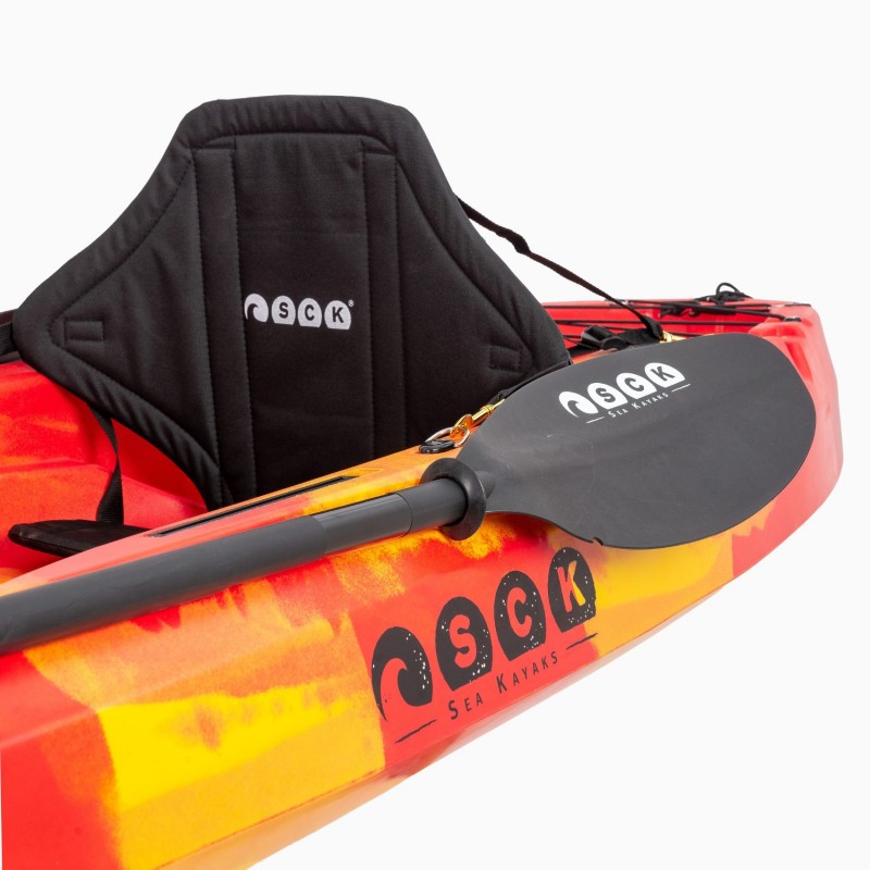 Nereus HD θαλάσσιο καγιάκ 2+1 θέσεων SCK κόκκινο- κίτρινο (surf2672)