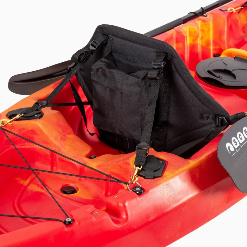 Nereus HD θαλάσσιο καγιάκ 2+1 θέσεων SCK κόκκινο- κίτρινο (surf2672)