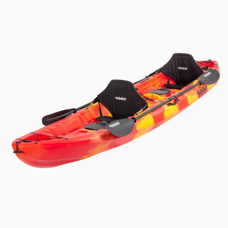 Nereus HD θαλάσσιο καγιάκ 2+1 θέσεων SCK κόκκινο- κίτρινο (surf2672)