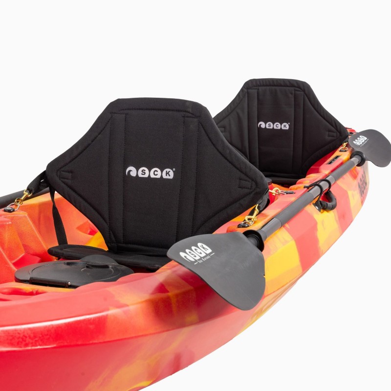 Nereus HD θαλάσσιο καγιάκ 2+1 θέσεων SCK κόκκινο- κίτρινο (surf2672)
