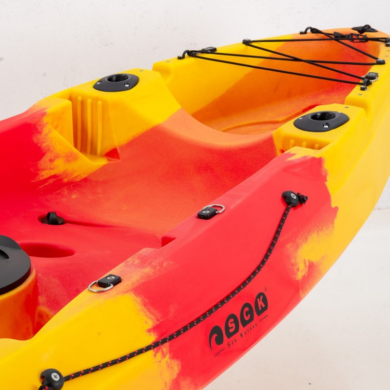 SCK Nereus HD Θαλάσσιο καγιάκ 3 θέσεων - Κόκκινο/Κίτρινο (surf2905)
