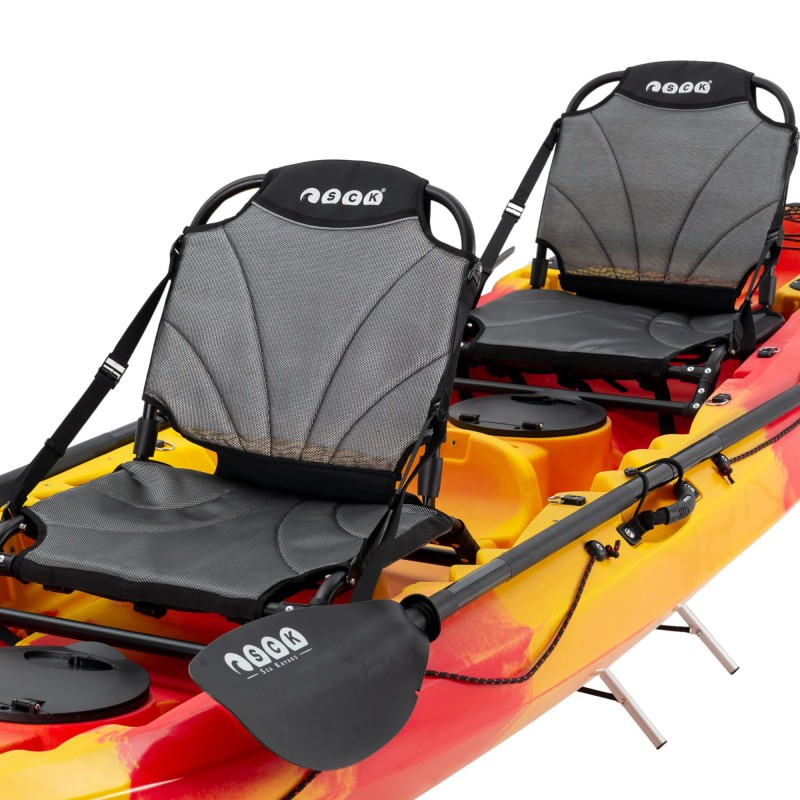SCK Nereus HD Θαλάσσιο καγιάκ 3 θέσεων - Κόκκινο/Κίτρινο (surf2905)