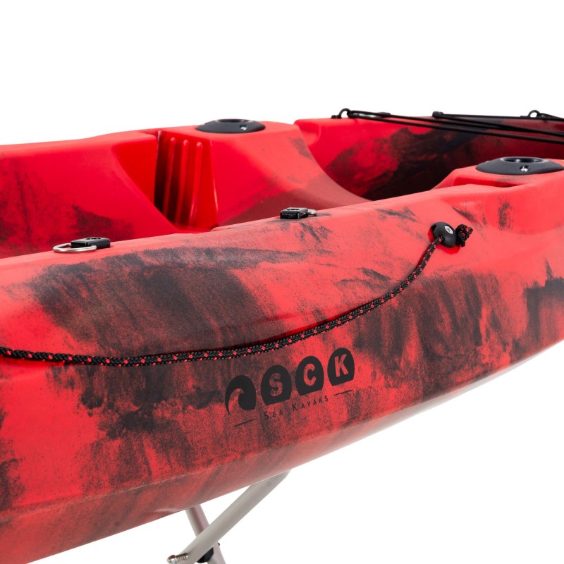 SCK Nereus HD Θαλάσσιο καγιάκ 3 θέσεων - Κόκκινο/Μαύρο (surf2902)