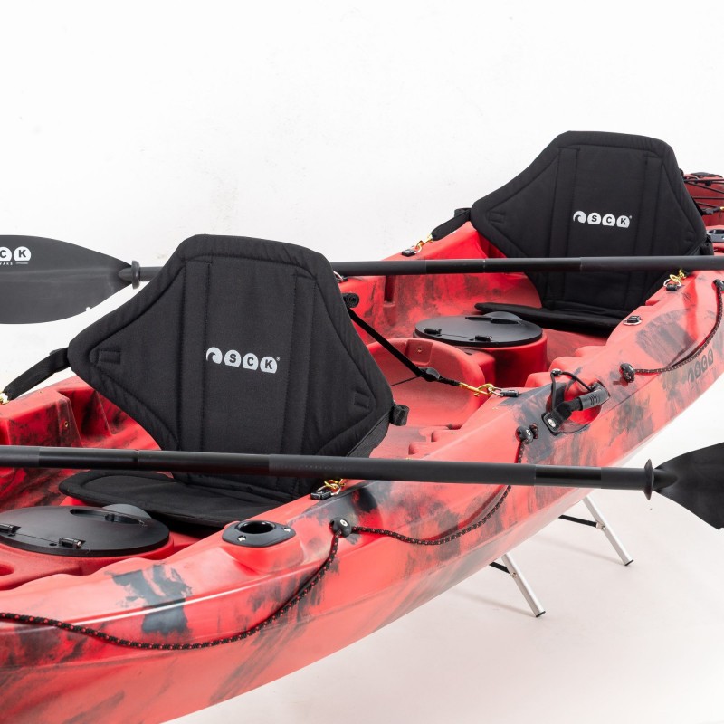 SCK Nereus HD Θαλάσσιο καγιάκ 3 θέσεων - Κόκκινο/Μαύρο (surf2902)