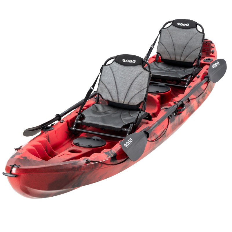 SCK Nereus HD Θαλάσσιο καγιάκ 3 θέσεων - Κόκκινο/Μαύρο (surf2902)