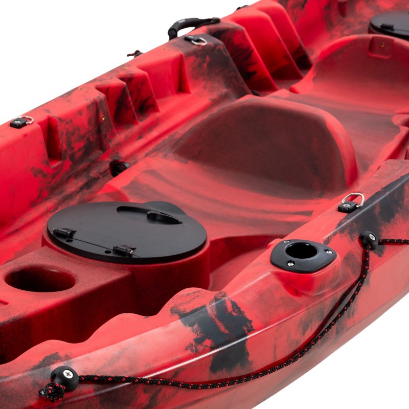 SCK Nereus HD Θαλάσσιο καγιάκ 3 θέσεων - Κόκκινο/Μαύρο (surf2902)