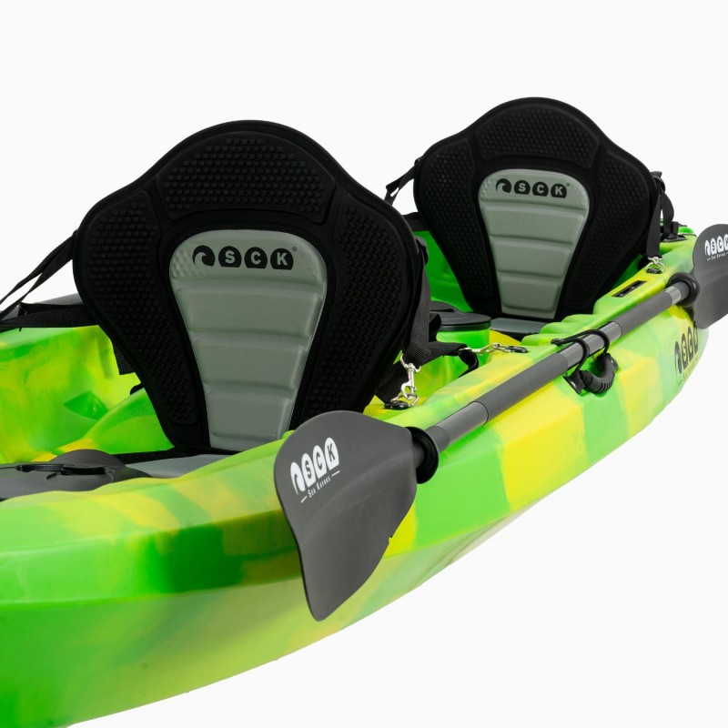 Nereus HD θαλάσσιο καγιάκ 2+1 θέσεων SCK πράσινο-κίτρινο (surf2676)