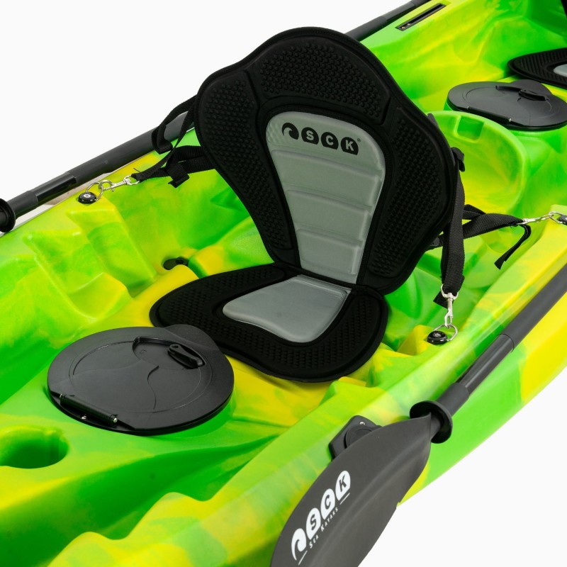 Nereus HD θαλάσσιο καγιάκ 2+1 θέσεων SCK πράσινο-κίτρινο (surf2676)