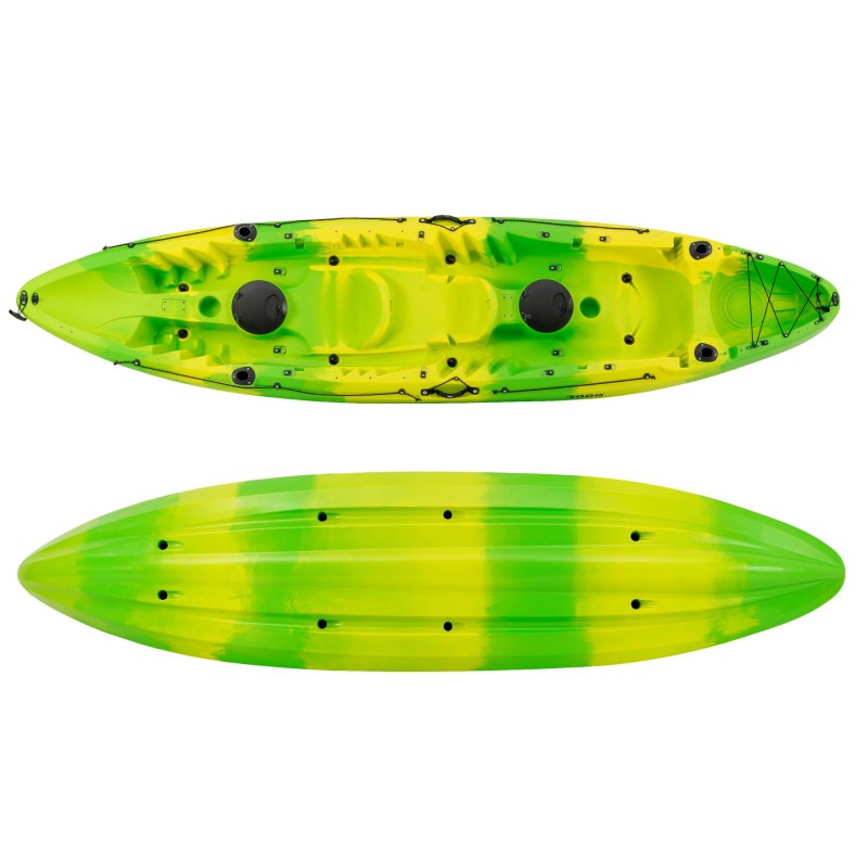 SCK Nereus HD Θαλάσσιο καγιάκ 3 θέσεων - Κίτρινο/Πράσινο (surf2904)