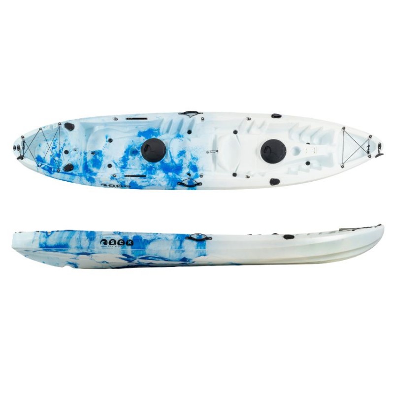 Nereus HD θαλάσσιο καγιάκ 2+1 θέσεων SCK άσπρο- γαλάζιο (surf2674)