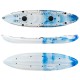 SCK Nereus HD Θαλάσσιο καγιάκ 3 θέσεων - Άσπρο/Γαλάζιο (surf2906)