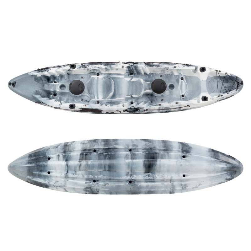 SCK Nereus HD Θαλάσσιο καγιάκ 3 θέσεων - Άσπρο/Μαύρο (surf2901)