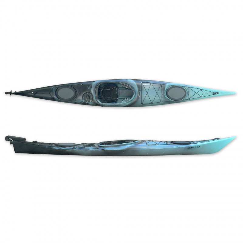 SCK Libero 16.4 μονοθέσιο sit-in καγιάκ 500 Τυρκουάζ-Μαύρο (surf0201-5008111)