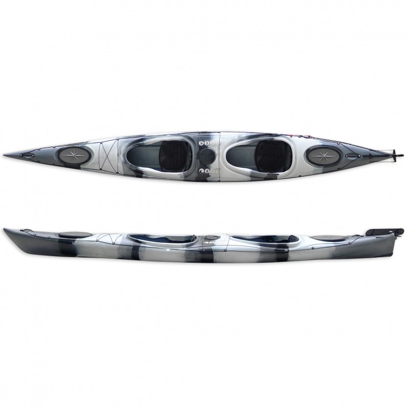 Hug διθέσιο sit-in καγιάκ SCK - Άσπρο/Μαύρο (surf0201-52078)