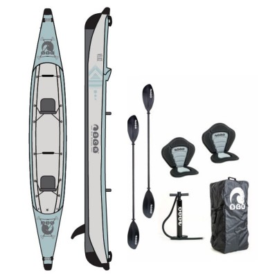 SCK VELOCE Φουσκωτό διθέσιο καγιάκ full drop-stitch (surf2839)