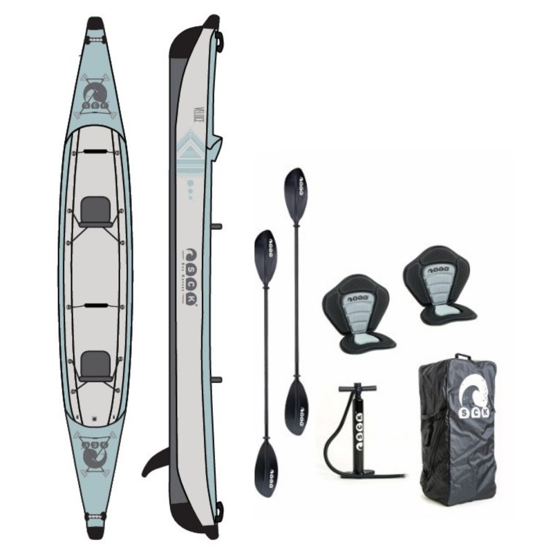 SCK VELOCE Φουσκωτό διθέσιο καγιάκ full drop-stitch (surf2839)