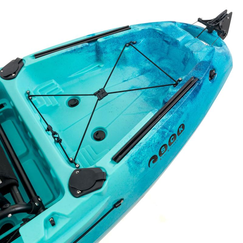 SCK Largo 300 Μονοθέσιο Pedal Kayak ready με αλουμινίου κάθισμα και τιμονιέρα | Μπλε-Τυρκουάζ (surf300111)