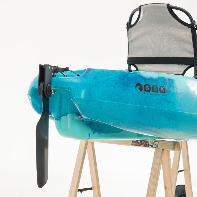 SCK Largo 300 Μονοθέσιο Pedal Kayak ready με αλουμινίου κάθισμα και τιμονιέρα | Μπλε-Τυρκουάζ (surf300111)