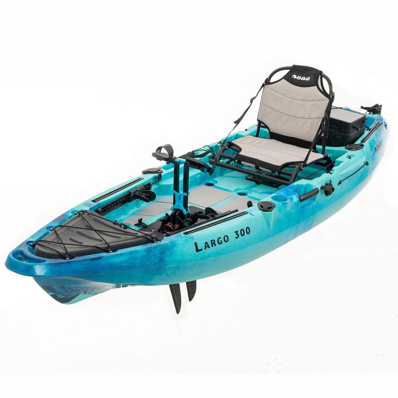 SCK Largo 300 Μονοθέσιο Pedal Kayak ready με αλουμινίου κάθισμα και τιμονιέρα | Μπλε-Τυρκουάζ (surf300111)