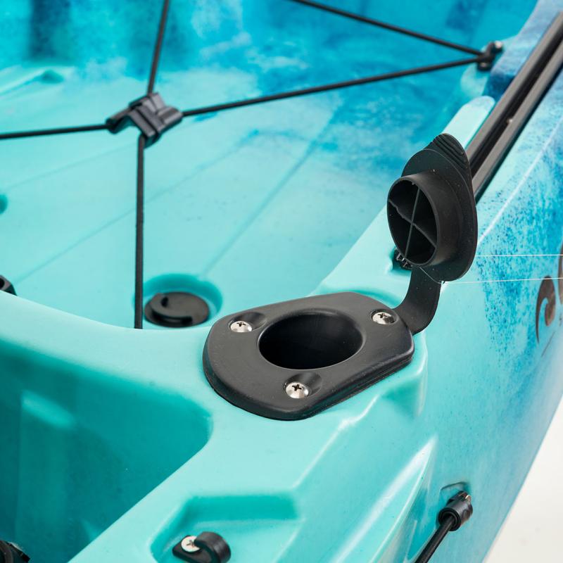 SCK Largo 300 Μονοθέσιο Pedal Kayak ready με αλουμινίου κάθισμα και τιμονιέρα | Μπλε-Τυρκουάζ (surf300111)