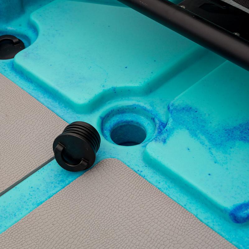 SCK Largo 300 Μονοθέσιο Pedal Kayak ready με αλουμινίου κάθισμα και τιμονιέρα | Μπλε-Τυρκουάζ (surf300111)