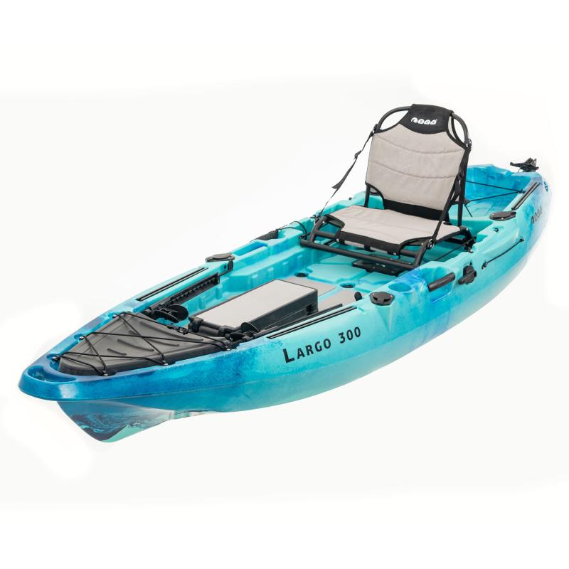 SCK Largo 300 Μονοθέσιο Pedal Kayak ready με αλουμινίου κάθισμα και τιμονιέρα | Μπλε-Τυρκουάζ (surf300111)