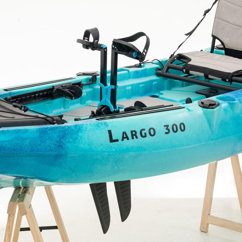 SCK Largo 300 Μονοθέσιο Pedal Kayak ready με αλουμινίου κάθισμα και τιμονιέρα | Μπλε-Τυρκουάζ (surf300111)