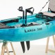 SCK Largo 300 Μονοθέσιο Pedal Kayak ready με αλουμινίου κάθισμα και τιμονιέρα | Μπλε-Τυρκουάζ (surf300111)