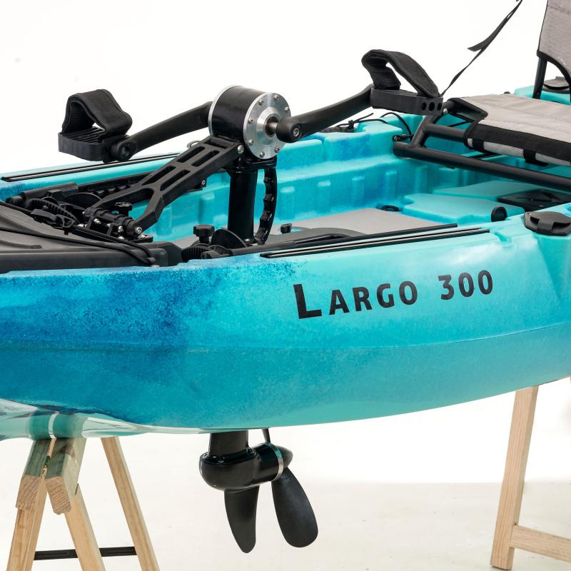 SCK Largo 300 Μονοθέσιο Pedal Kayak ready με αλουμινίου κάθισμα και τιμονιέρα | Μπλε-Τυρκουάζ (surf300111)