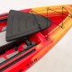 SCK Largo 300 Μονοθέσιο Pedal Kayak ready με αλουμινίου κάθισμα και τιμονιέρα | Κόκκινο-Κίτρινο (surf30054)
