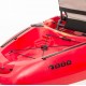 SCK Largo 300 Μονοθέσιο Pedal Kayak ready με αλουμινίου κάθισμα και τιμονιέρα | Κόκκινο-Κίτρινο (surf30054)