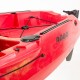 SCK Largo 300 Μονοθέσιο Pedal Kayak ready με αλουμινίου κάθισμα και τιμονιέρα | Κόκκινο-Κίτρινο (surf30054)