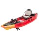 SCK Largo 300 Μονοθέσιο Pedal Kayak ready με αλουμινίου κάθισμα και τιμονιέρα | Κόκκινο-Κίτρινο (surf30054)