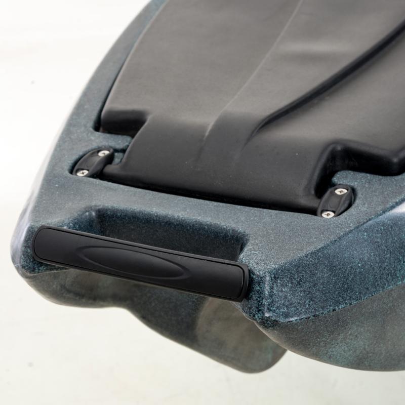 SCK Cargo 320 Μονοθέσιο Pedal Kayak ready με αλουμινίου κάθισμα και τιμονιέρα | Μαύρο-Τυρκουάζ (surf32082)