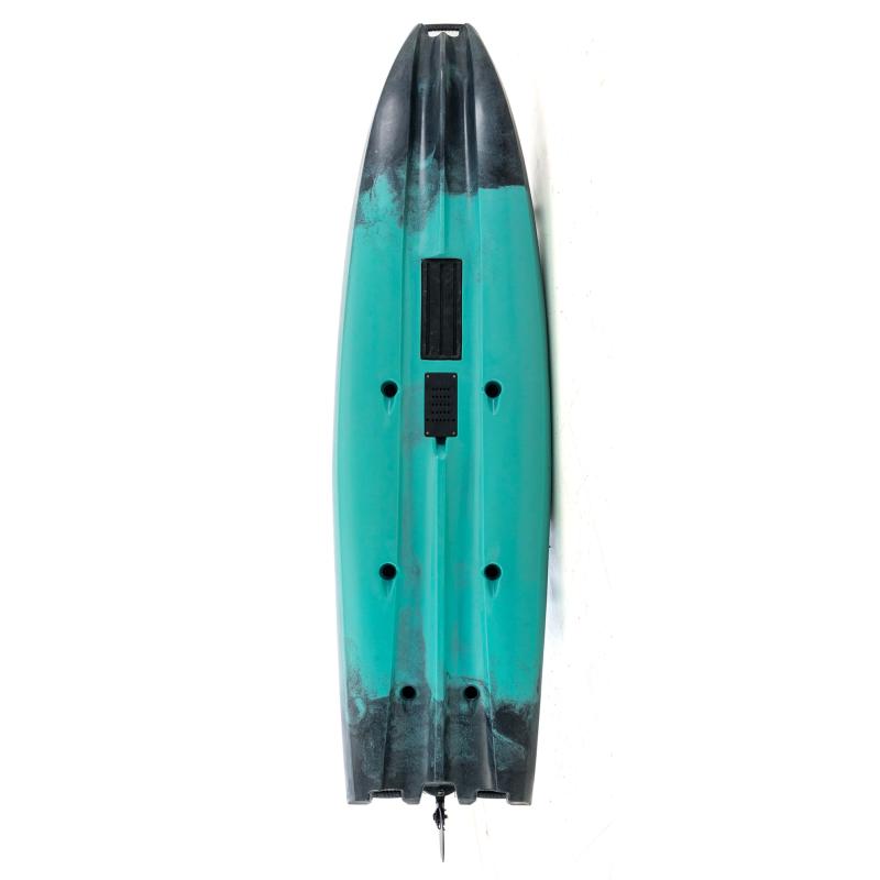 SCK Cargo 320 Μονοθέσιο Pedal Kayak ready με αλουμινίου κάθισμα και τιμονιέρα | Μαύρο-Τυρκουάζ (surf32082)