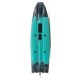 SCK Cargo 320 Μονοθέσιο Pedal Kayak ready με αλουμινίου κάθισμα και τιμονιέρα | Μαύρο-Τυρκουάζ (surf32082)
